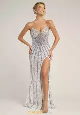 Ivory/Blue/Silver