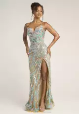 Nude/Blue/Silver