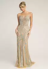 Nude/Blue/Silver