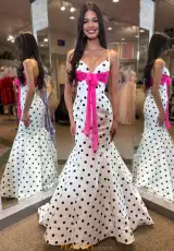 Ivory/Black/Fuchsia