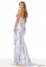 Light Blue/Lilac Print