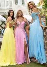 Yellow, Pink, Sky Blue