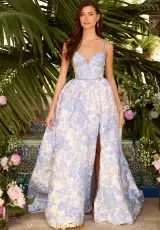 Ivory/Light Blue