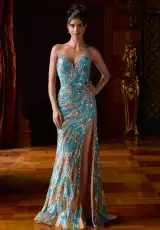Nude/Blue/Silver