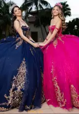 Navy/Gold and Fuchsia/Gold