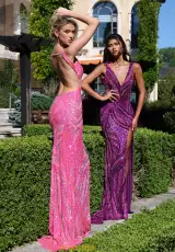 Neon Pink/Multi and Plum Multi
