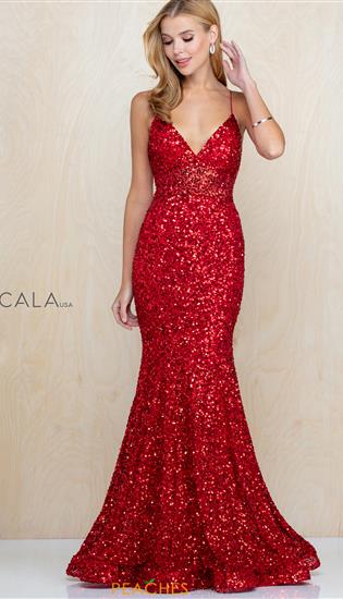red sparkly dress prom