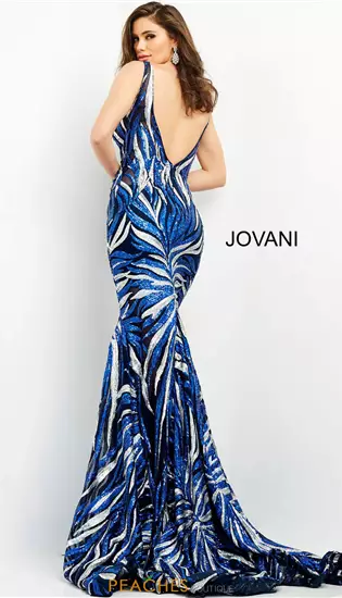 Fitted Sequins Long Dress 06153