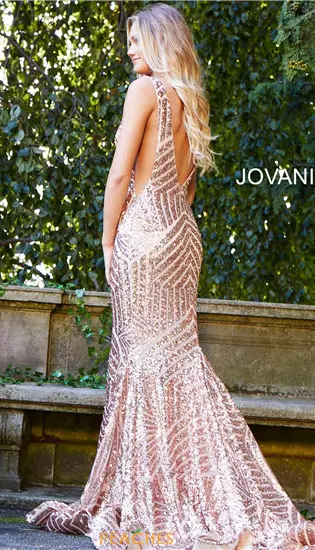 V Neck Long Fitted Dress 59762