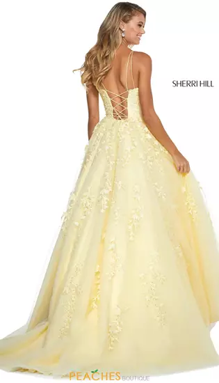 Sherri Hill Corset Lace Up Dress 53116