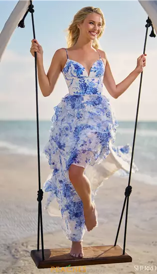 Sherri Hill High Low Dress 56098