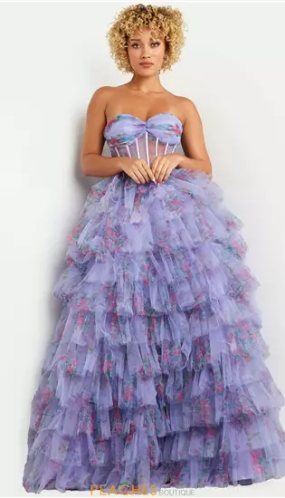 Strapless Tulle A Line Dress 39149