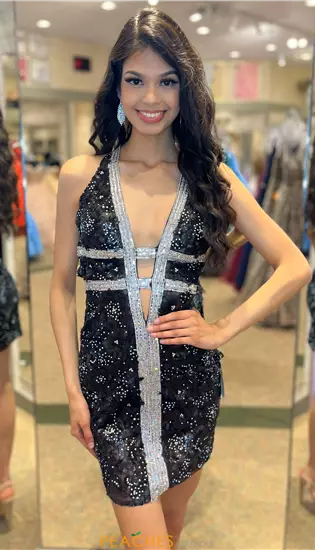 Open Back Fitted Dress 1112