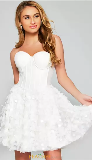 Corset Strapless Short Dress 38248