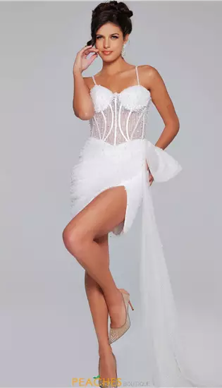 Sweetheart Fitted Overskirt Dress 42368