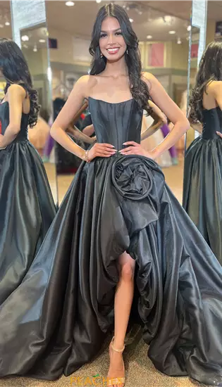 Strapless High Low Dress 57778