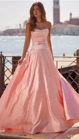 Back Zipper Bow Long Dress 57235