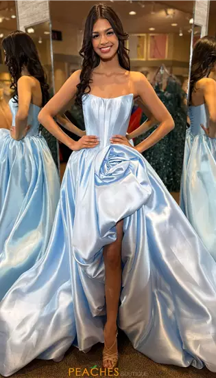 Strapless High Low Dress 57778