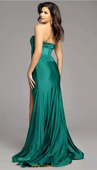 Strapless Jersey Long Dress 43419