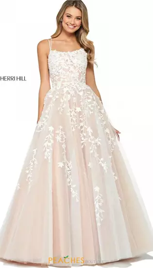 Sherri Hill Corset Lace Up Dress 53116