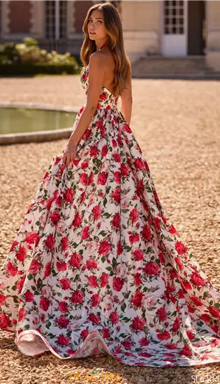 Halter Neckline A Line Dress 57726