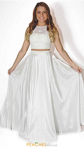 long white prom dresses