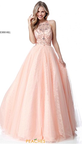 Peach Colored Prom Dresses