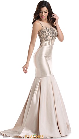 Gold Sparkly Prom Dress