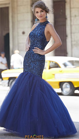 Navy Blue Prom Dresses
