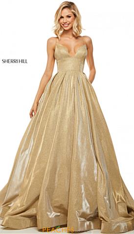 Gold Sparkly Prom Dress