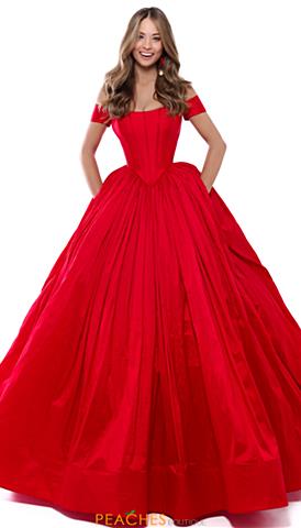 Red Pageant Opening Number Dress