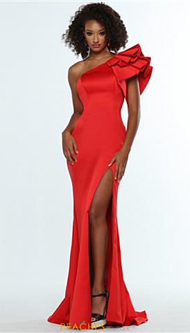 Red Prom Dresses Grey