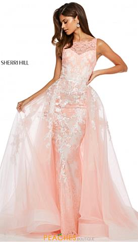 Long Coral Prom Dress