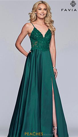 forest green grad dress