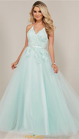 Turquoise and Champagne Wedding Dress
