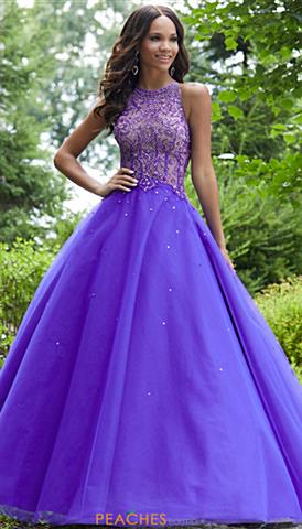Neon Purple Prom Dress