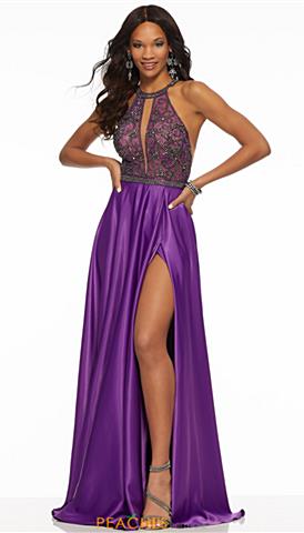 Neon Purple Prom Dress