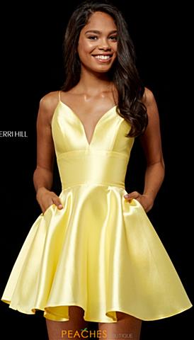Cheap Yellow Cocktail Dresses